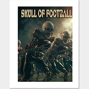 Skull of Football Posters and Art